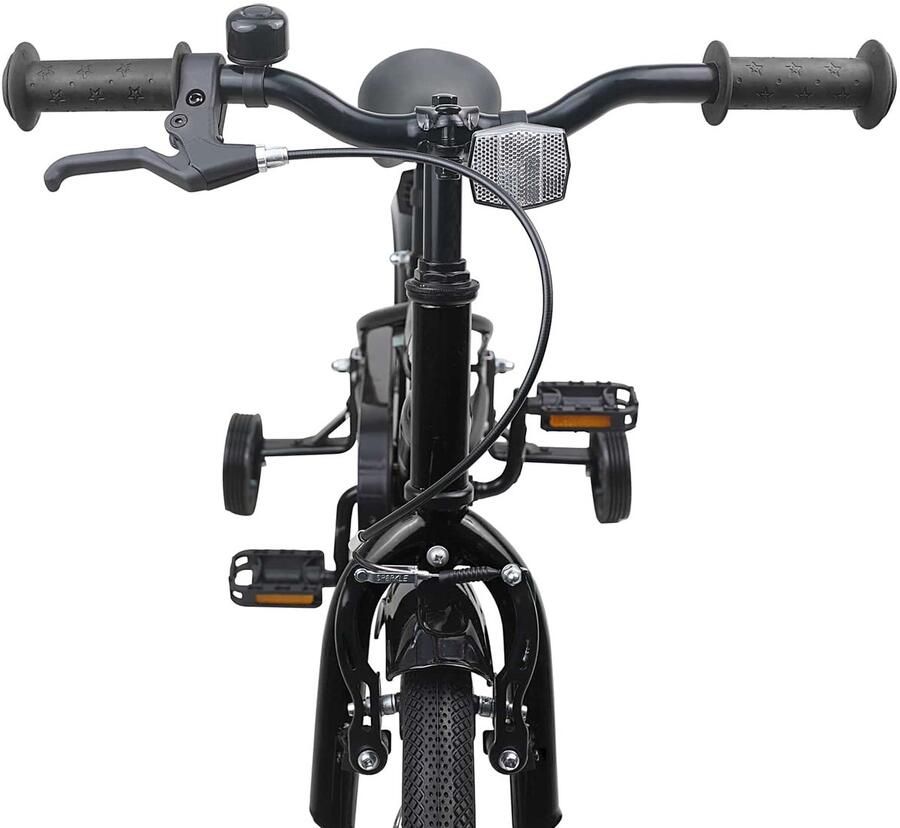 VidaXL Kinderfiets 16 Inch voor 4-6 jaar oud Zwart