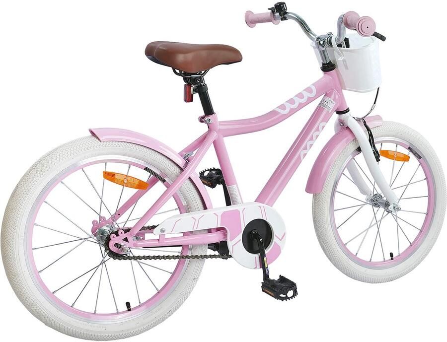 VidaXL Kinderfiets 18 Inch voor 5-7 jaar oud Licht Roze - Foto 2
