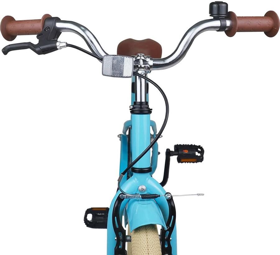 VidaXL Kinderfiets 18 Inch voor 5-7 jaar oud Lichtblauw