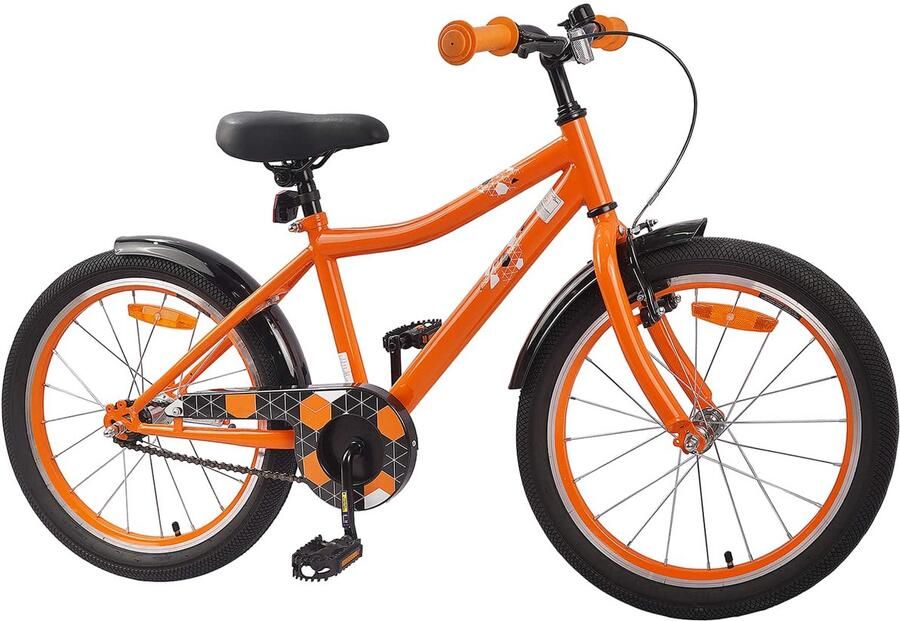 VidaXL Kinderfiets 18 Inch voor 5-7 jaar oud Oranje