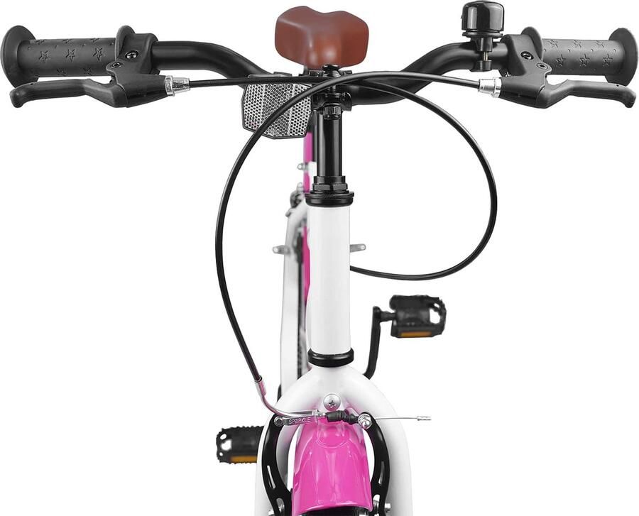 VidaXL Kinderfiets 18 Inch voor 5-7 jaar oud Roze