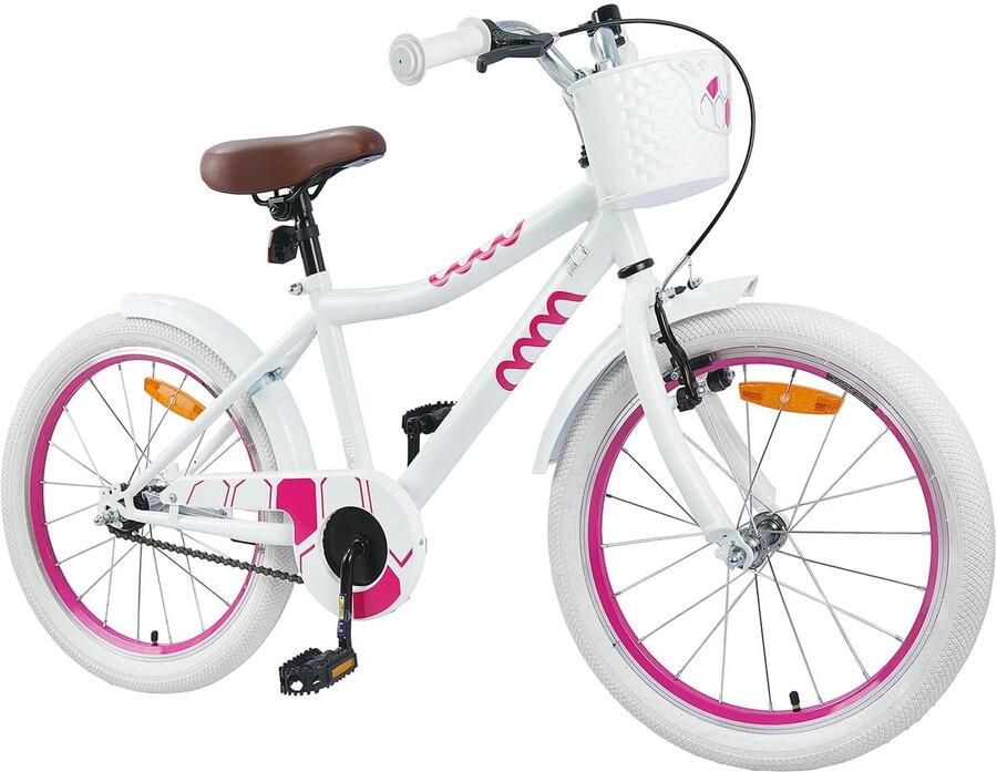 VidaXL Kinderfiets 18 Inch voor 5-7 jaar oud Wit - Foto 2