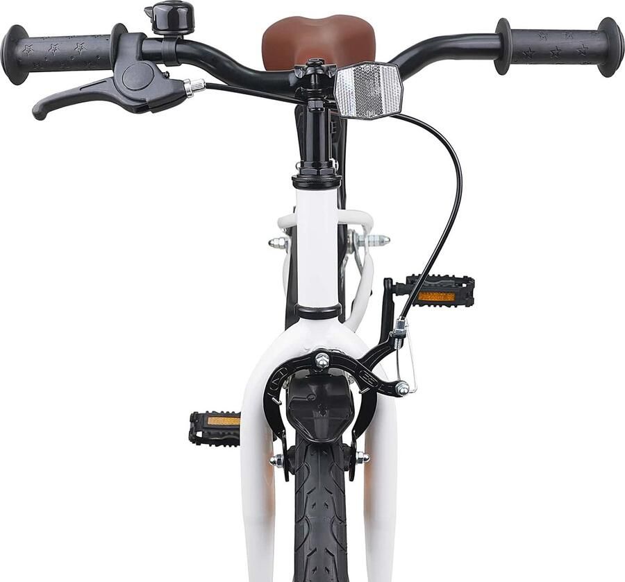 VidaXL Kinderfiets 18 Inch voor 5-7 jaar oud Wit