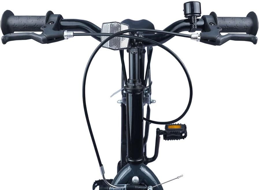 VidaXL Kinderfiets 18 Inch voor 5-7 jaar oud Zwart