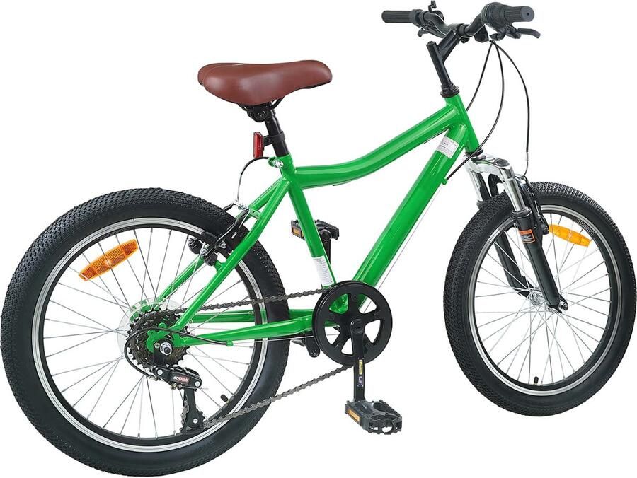 VidaXL Kinderfiets 20 Inch 6-Speed voor 6-11 jaar oud Groen