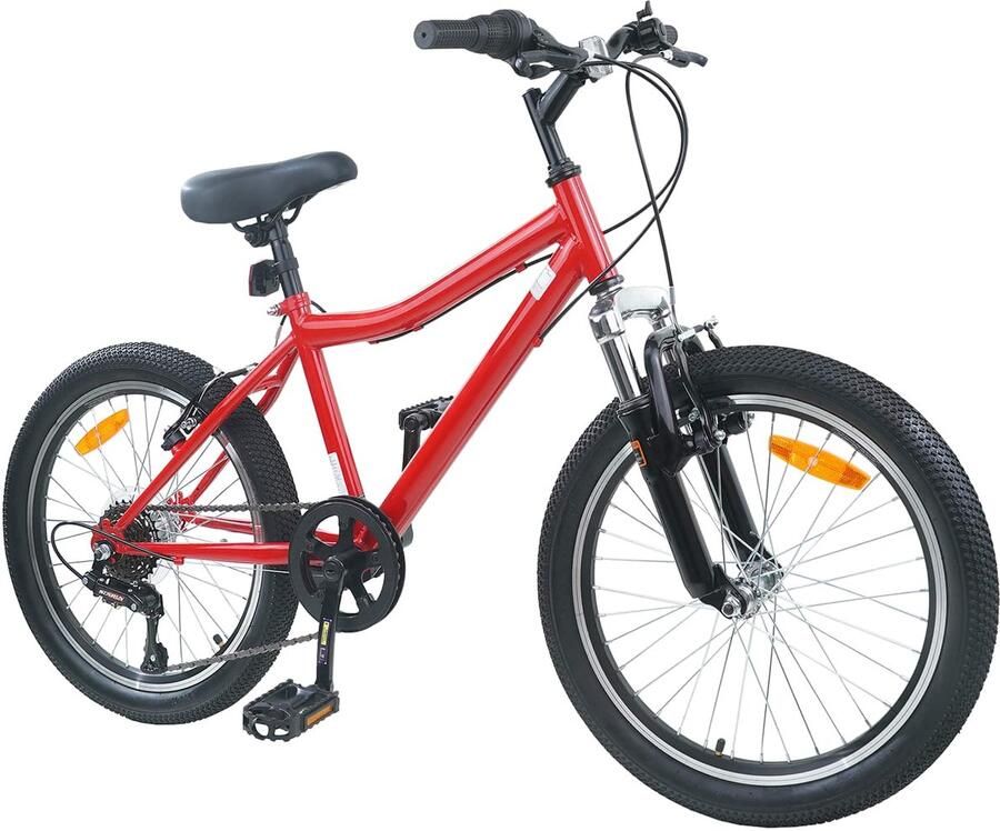 VidaXL Kinderfiets 20 Inch 6-Speed voor 6-11 jaar oud Rood - Foto 2