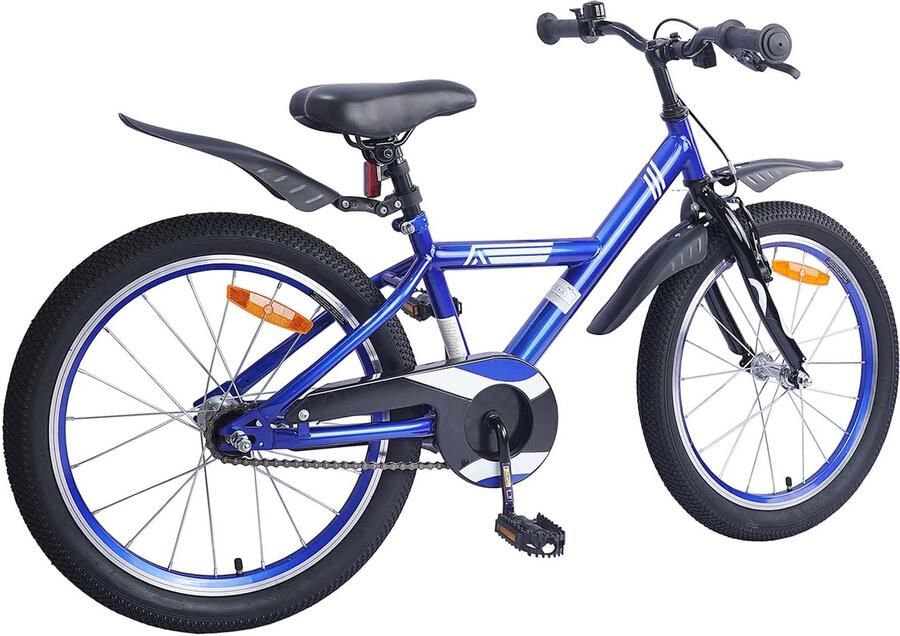 VidaXL Kinderfiets 20 Inch voor 6-11 jaar oud Donkerblauw