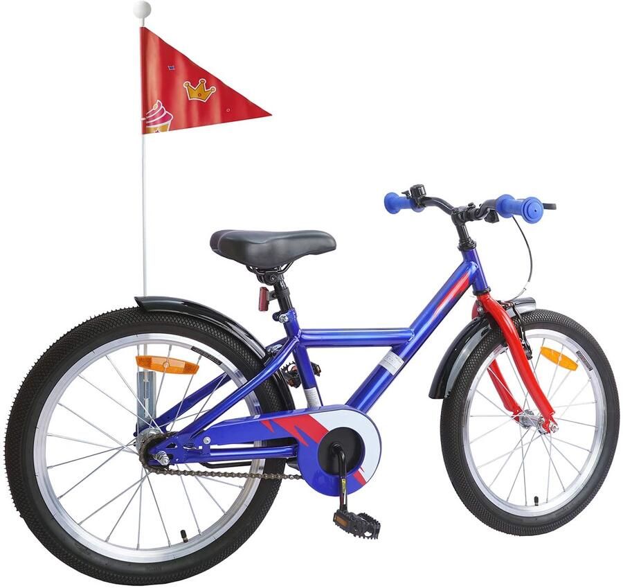 VidaXL Kinderfiets 20 Inch voor 6-11 jaar oud Donkerblauw