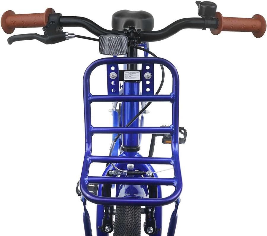 VidaXL Kinderfiets 20 Inch voor 6-11 jaar oud Donkerblauw