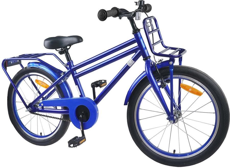 VidaXL Kinderfiets 20 Inch voor 6-11 jaar oud Donkerblauw - Foto 2