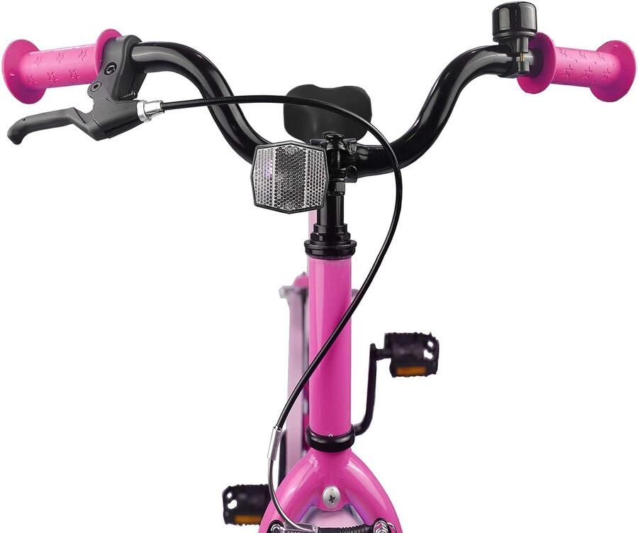 VidaXL Kinderfiets 20 Inch voor 6-11 jaar oud Donkerroze