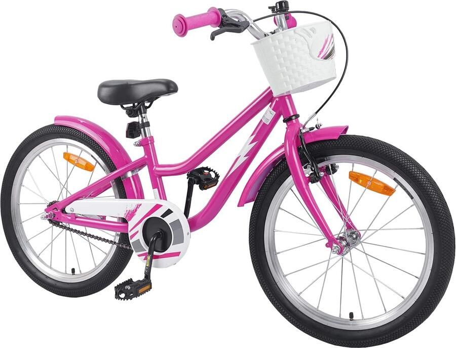 VidaXL Kinderfiets 20 Inch voor 6-11 jaar oud Donkerroze