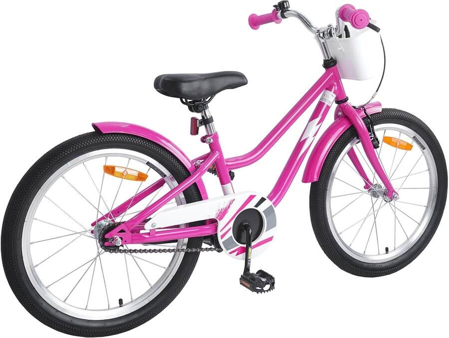 VidaXL Kinderfiets 20 Inch voor 6-11 jaar oud Donkerroze - Foto 2