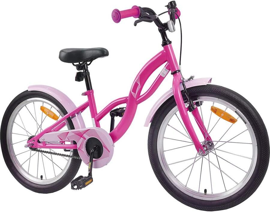 VidaXL Kinderfiets 20 Inch voor 6-11 jaar oud Donkerroze