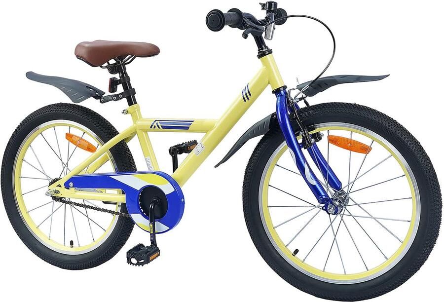 VidaXL Kinderfiets 20 Inch voor 6-11 jaar oud Geel