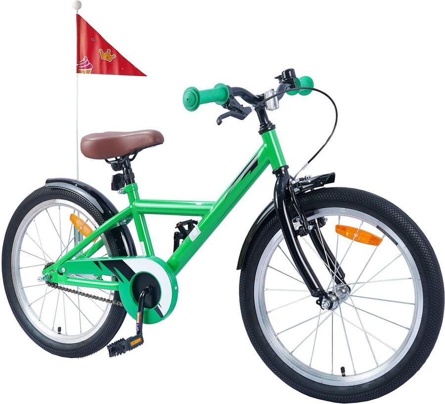 VidaXL Kinderfiets 20 Inch voor 6-11 jaar oud Groen - Foto 2