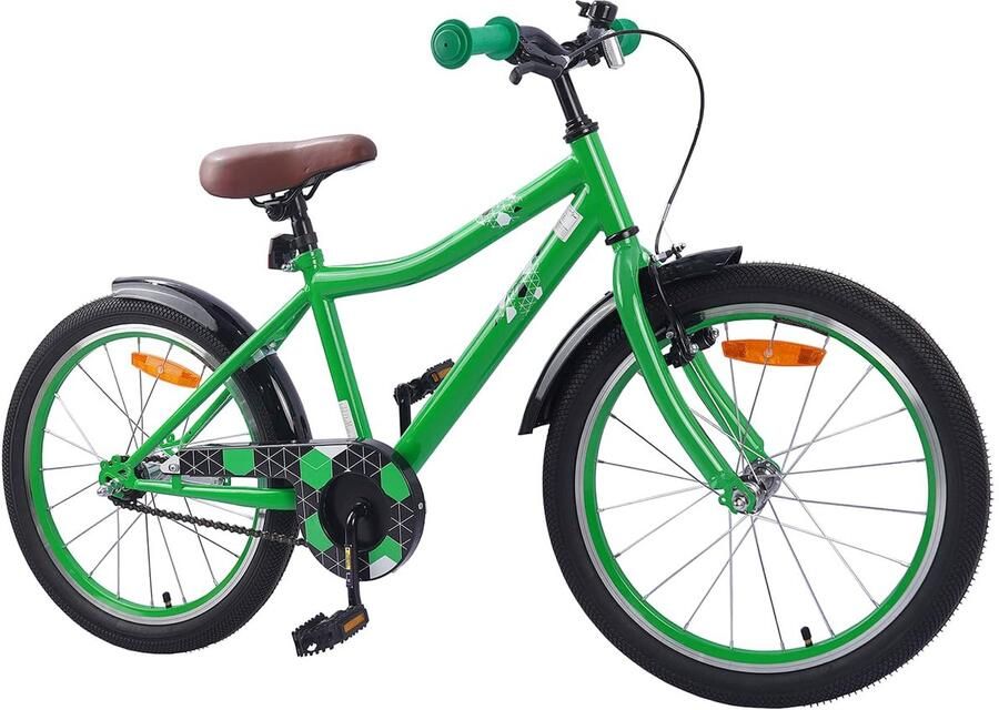 VidaXL Kinderfiets 20 Inch voor 6-11 jaar oud Groen - Foto 2