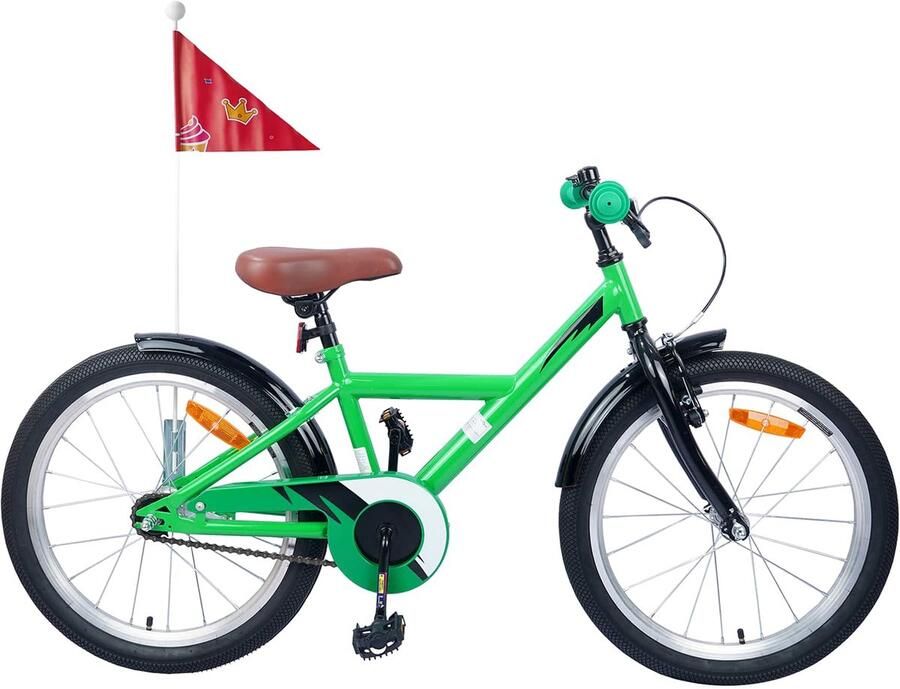 VidaXL Kinderfiets 20 Inch voor 6-11 jaar oud Groen - Foto 3