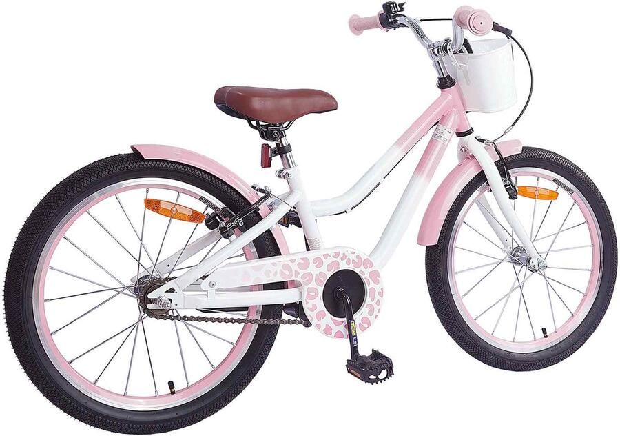 VidaXL Kinderfiets 20 Inch voor 6-11 jaar oud Licht Roze