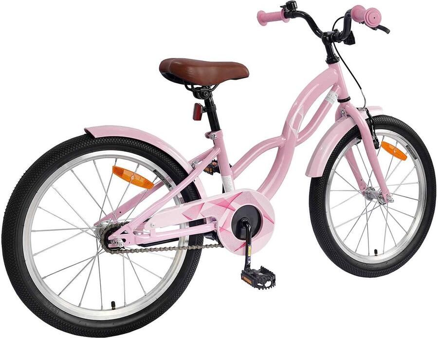 VidaXL Kinderfiets 20 Inch voor 6-11 jaar oud Licht Roze