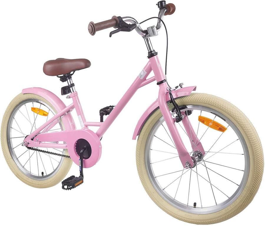 VidaXL Kinderfiets 20 Inch voor 6-11 jaar oud Licht Roze - Foto 3