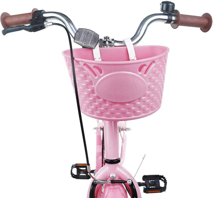 VidaXL Kinderfiets 20 Inch voor 6-11 jaar oud Licht Roze - Foto 2
