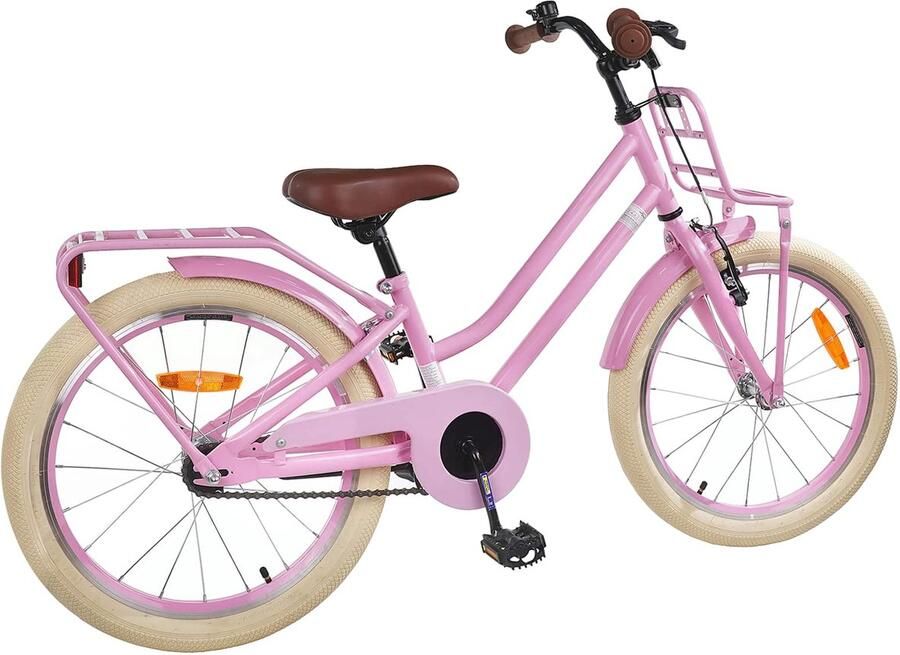 VidaXL Kinderfiets 20 Inch voor 6-11 jaar oud Licht Roze - Foto 4
