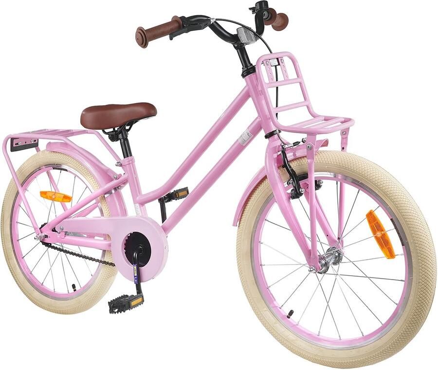 VidaXL Kinderfiets 20 Inch voor 6-11 jaar oud Licht Roze - Foto 2