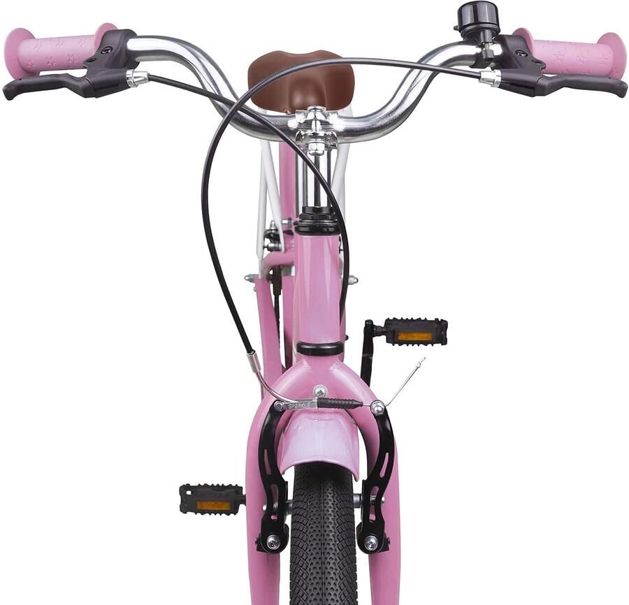 VidaXL Kinderfiets 20 Inch voor 6-11 jaar oud Licht Roze