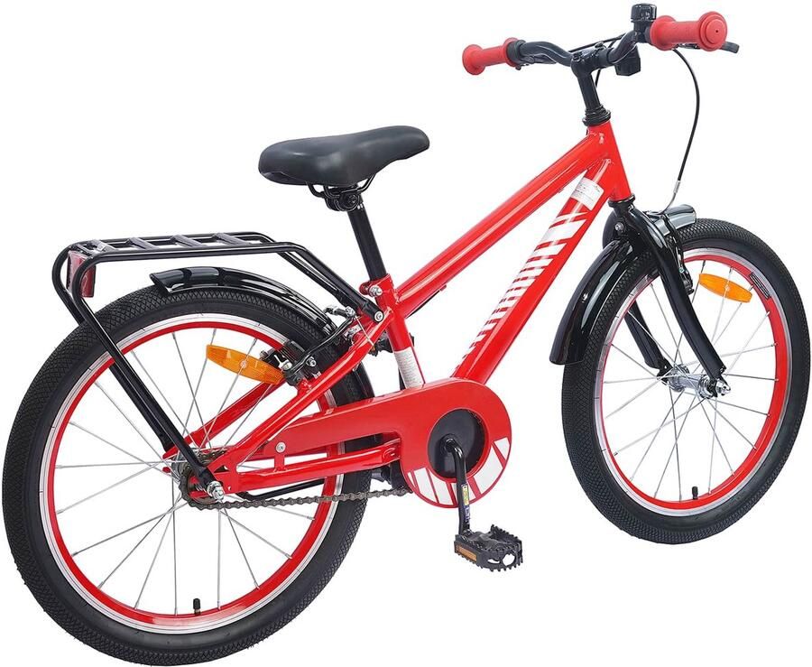 VidaXL Kinderfiets 20 Inch voor 6-11 jaar oud Rood