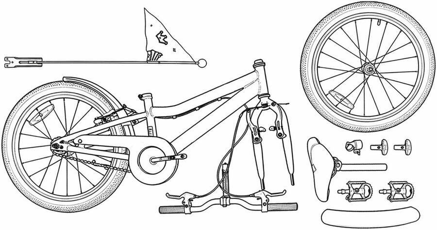 VidaXL Kinderfiets 20 Inch voor 6-11 jaar oud Rood - Foto 2