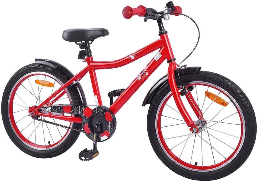 VidaXL Kinderfiets 20 Inch voor 6-11 jaar oud Rood - Foto 3