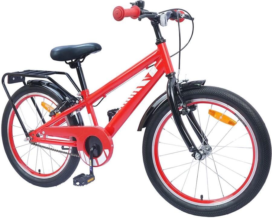 VidaXL Kinderfiets 20 Inch voor 6-11 jaar oud Rood - Foto 3