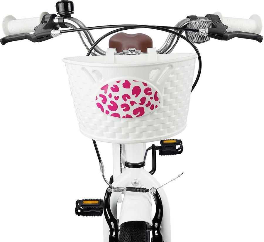 VidaXL Kinderfiets 20 Inch voor 6-11 jaar oud Wit