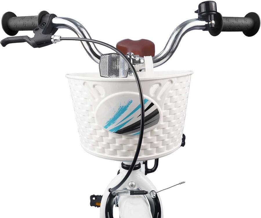 VidaXL Kinderfiets 20 Inch voor 6-11 jaar oud Wit