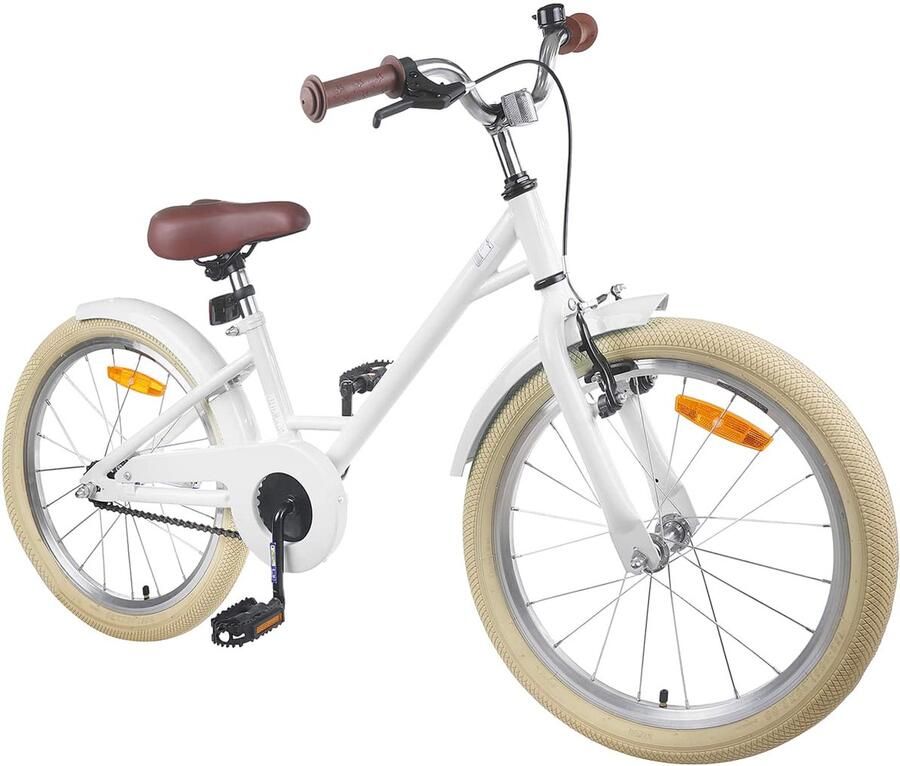 VidaXL Kinderfiets 20 Inch voor 6-11 jaar oud Wit - Foto 2