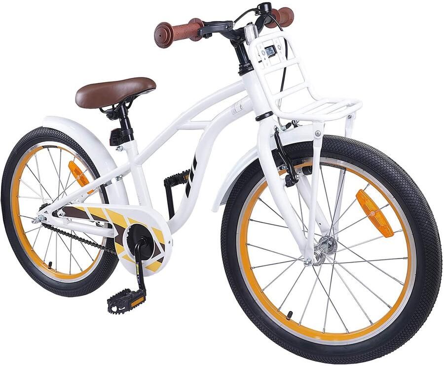 VidaXL Kinderfiets 20 Inch voor 6-11 jaar oud Wit