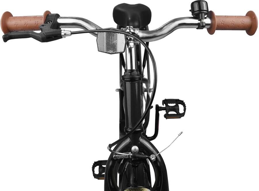 VidaXL Kinderfiets 24 Inch voor 8-12 jaar oud Zwart