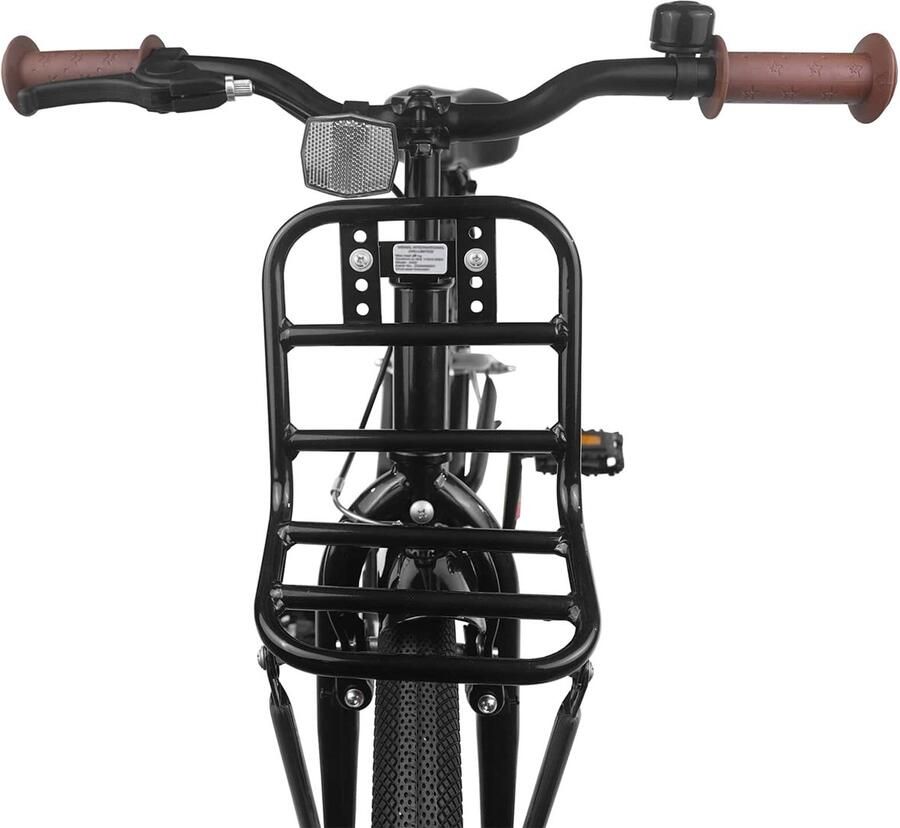 VidaXL Kinderfiets 20 Inch voor 6-11 jaar oud Zwart