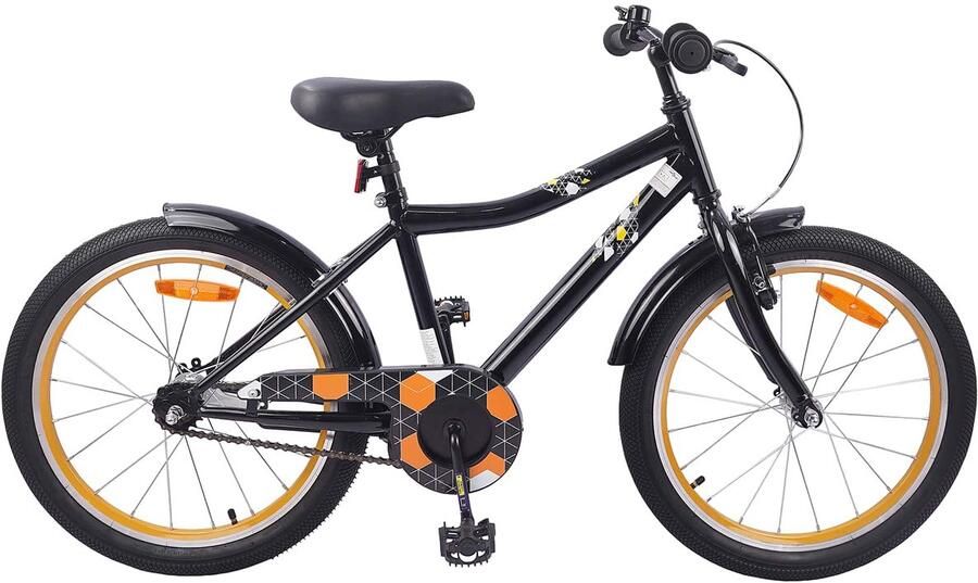 VidaXL Kinderfiets 20 Inch voor 6-11 jaar oud Zwart - Foto 4