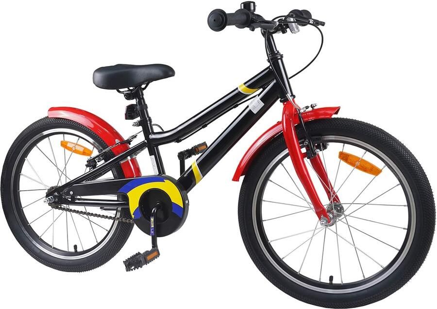 VidaXL Kinderfiets 22 Inch voor 7-12 jaar oud Blauw wit - Foto 3