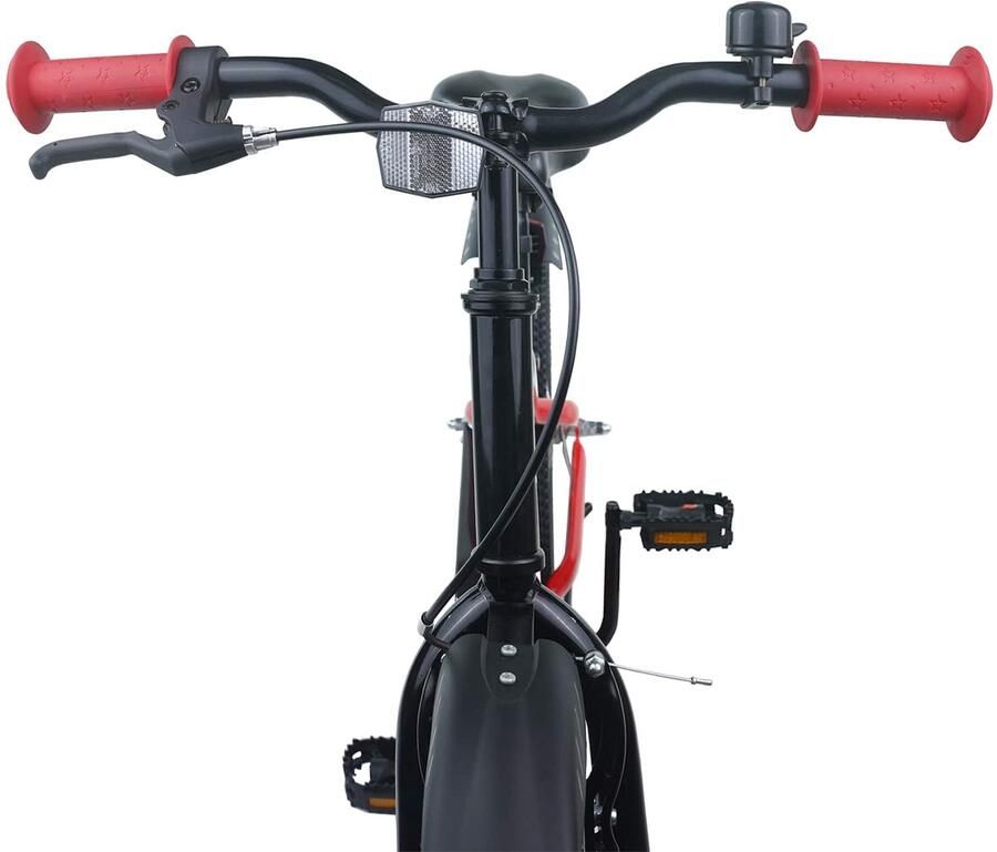 VidaXL Kinderfiets 22 Inch voor 7-12 jaar oud Blauw Zwart