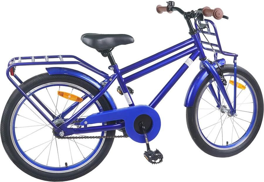 VidaXL Kinderfiets 22 Inch voor 7-12 jaar oud Donkerblauw - Foto 2