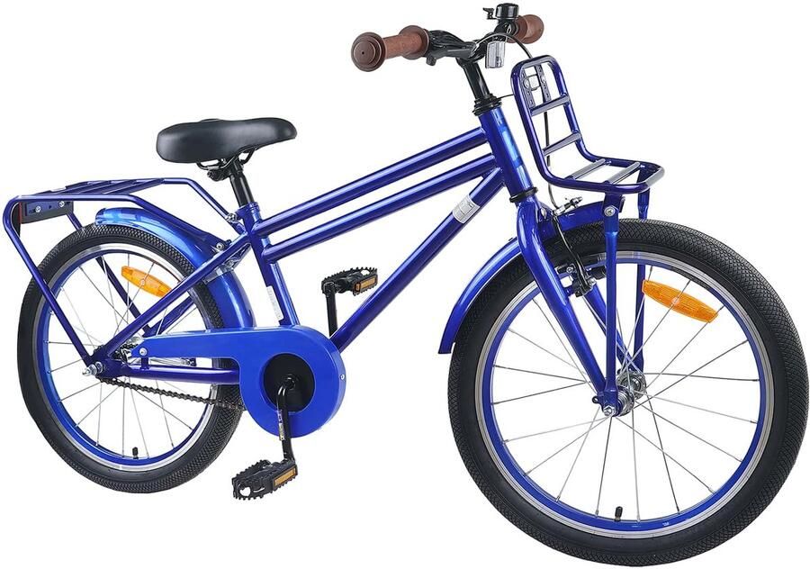 VidaXL Kinderfiets 22 Inch voor 7-12 jaar oud Donkerblauw - Foto 2
