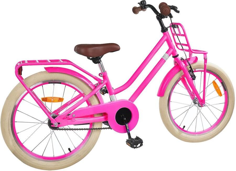 VidaXL Kinderfiets 20 Inch voor 6-11 jaar oud Donkerroze - Foto 2