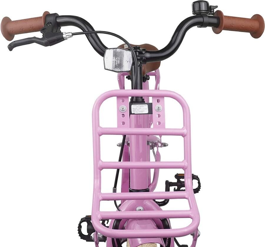 VidaXL Kinderfiets 22 Inch voor 7-12 jaar oud Licht Roze