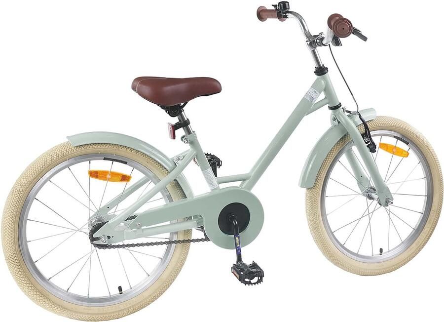 VidaXL Kinderfiets 22 Inch voor 7-12 jaar oud Lichtgroen - Foto 2