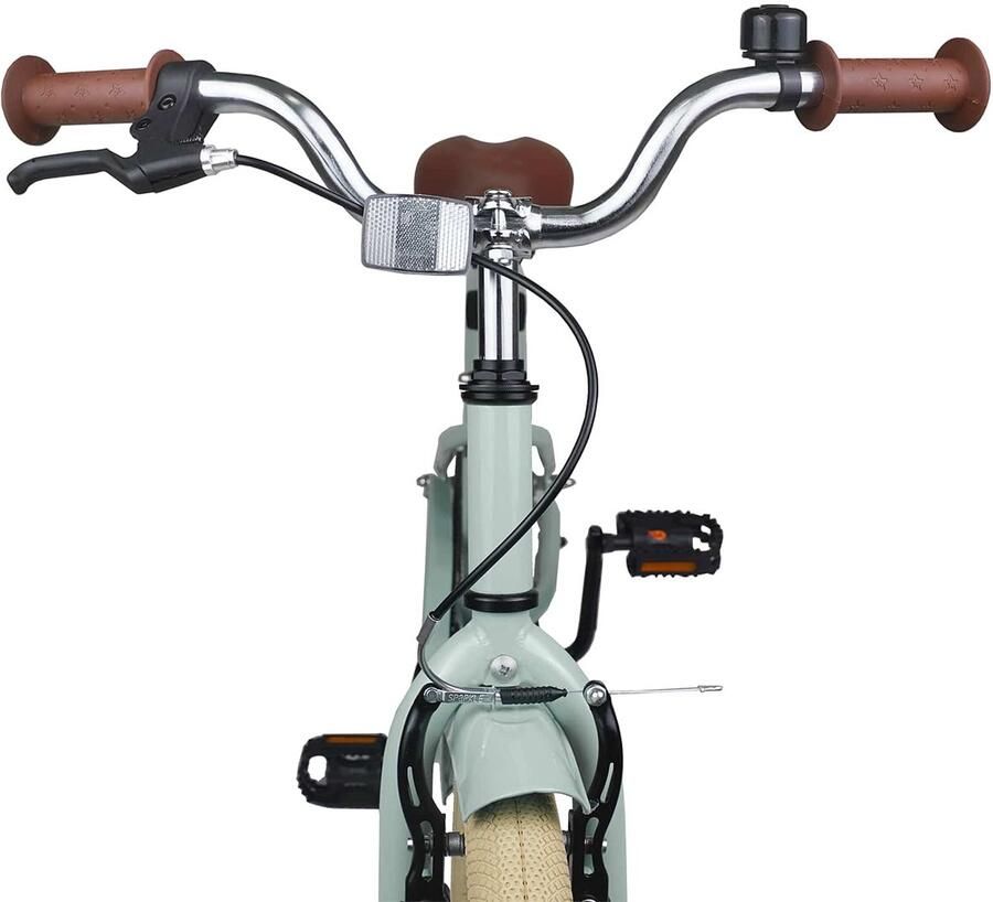 VidaXL Kinderfiets 22 Inch voor 7-12 jaar oud Lichtgroen