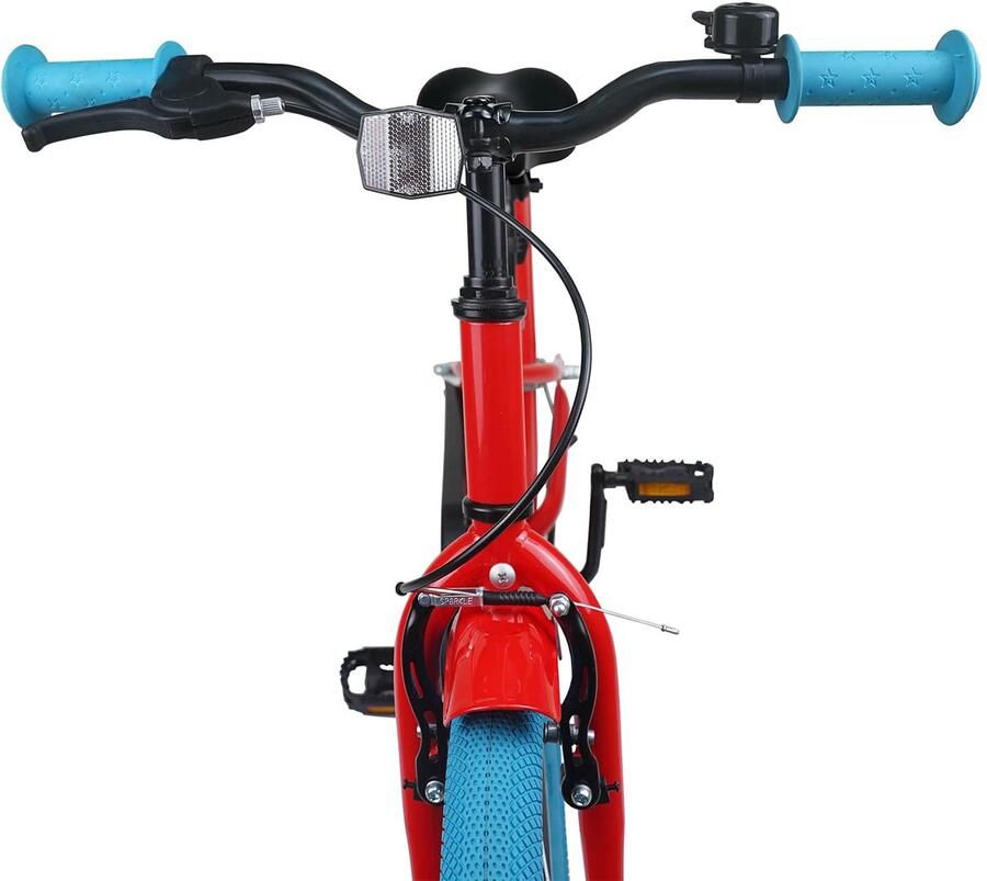VidaXL Kinderfiets 22 Inch voor 7-12 jaar oud Rood