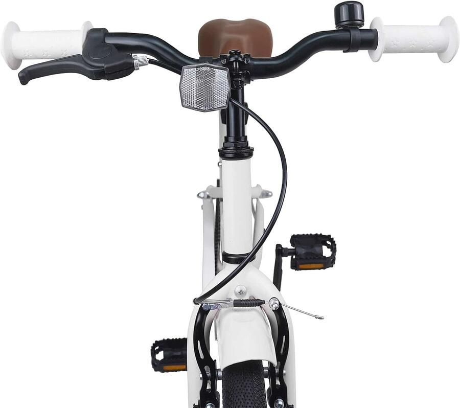 VidaXL Kinderfiets 22 Inch voor 7-12 jaar oud Wit - Foto 3